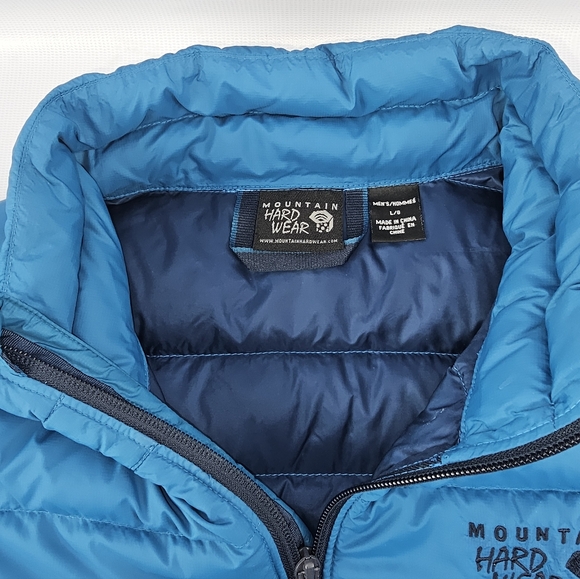Mountain Hardwear Mens Deloro Down Jacket Teal Blue  Large - Picture 7 of 13